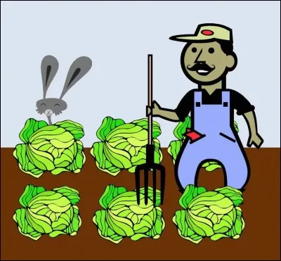 Mon petit lapin s'est sauvé dans le jardin. Que dit-il ?