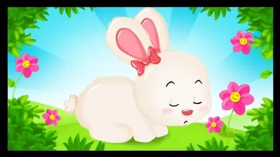 Ton petit lapin a bien du chagrin et il ne saute plus dans son jardin. Que lui dis-tu ?