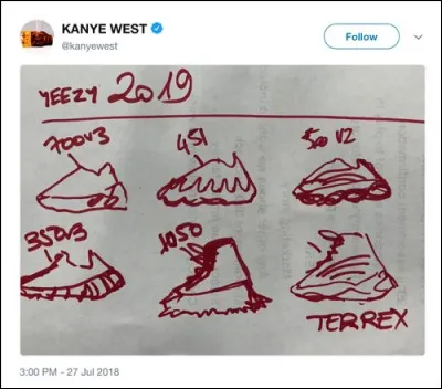 Kanye West est un chanteur producteur américain à succès. Voici l'une de ses réalisations graphiques. De quoi s'agit-il ?