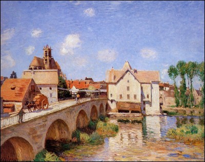 "Le Pont de Moret" est le titre d'un tableau d'Alfred Sysley.