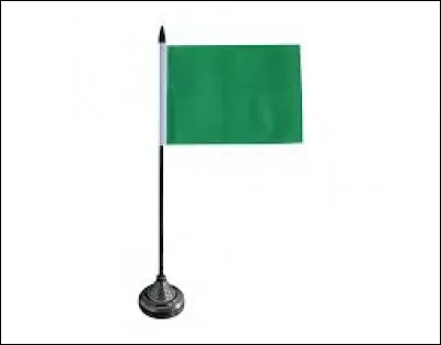 De 1977 à 2011, le drapeau de la Libye était entièrement vert.