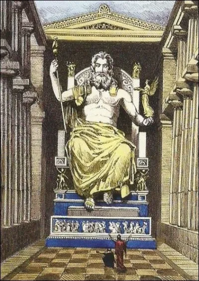 Qui est le sculpteur de l'une des sept merveilles, la statue de Zeus à Olympie ?