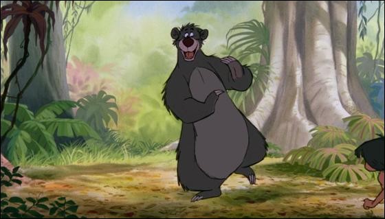 Parmi ces proposition, quel mets ne fait pas partie du menu de Baloo, l'ours du "Livre de la jungle" ?
