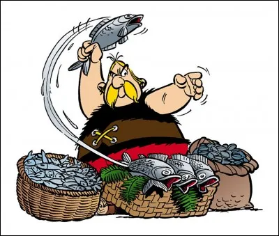 Quel est le nom du marchand de poissons dans la BD Astérix ?