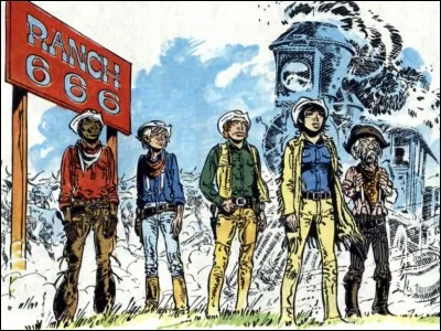 Dans quelle série une jeune propriétaire terrienne du Wyoming fait-elle péniblement survivre le ranch 666 que lui a légué son père, avec l'aide de Red Dust ?