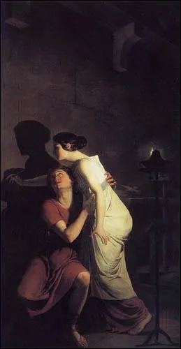 Qui a peint ce tableau 'L'invention du dessin' (1791) ?