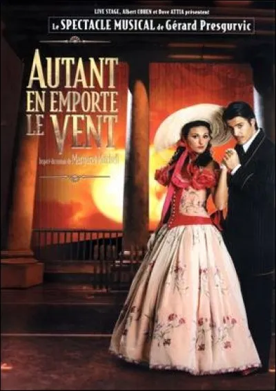 2003 : Gérard Presgurvic a adapté l'oeuvre de Margaret Mitchell ''Autant en emporte le vent''. Quel couple incarnait les personnages principaux dans le film de 1939 ?