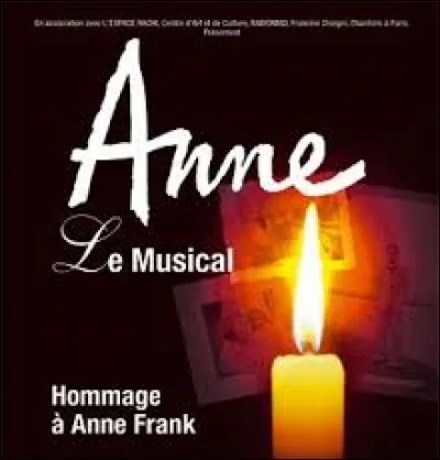 2007 : ''Anne, le musical'' raconte l'histoire d'Anne Frank, jeune fille morte dans l'Allemagne nazie en 1945. Dans quelle ville s'était réfugiée sa famille dès 1933 pour éviter les persécutions ?