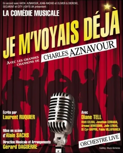 2008 : Deuxième jukebox musical français, celui monté par Laurent Ruquier : ''Je m'voyais déjà''. Quel chanteur est mis à l'honneur dans ce spectacle ?