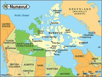 Quelle est la deuxième plus grande île du Canada et huitième du monde, à cheval sur les Territoires du Nord-Ouest (Canada) et du Nunavut ?