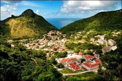 Quelle île néerlandaise des Petites Antilles comprenant le point culminant des Pays-Bas a pour capitale The Bottom ?