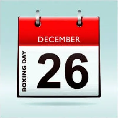 Je me situe dans un département où le 26 Décembre, jour de la Saint-Étienne, est férié.