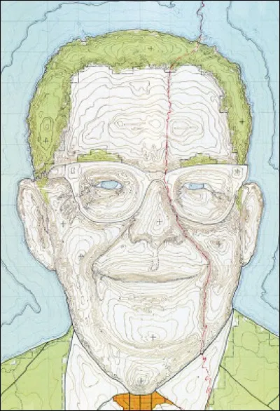 Encore un portrait, de Dave Stevenson, destiné à révéler par le style utilisé, le métier de la personnalité représentée. Tout le monde connaît, sans connaître la personne, ce monsieur, et en a entendu parler. Allez, visez l'intuition, et choisissez entre... ?