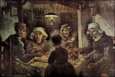 Qui est l'auteur de ce tableau intitulé ''Les Mangeurs de pommes de terre'' ?