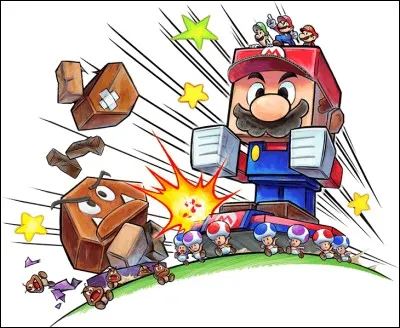 Dans « Mario et Luigi Paper Jam Bros », qui fabrique les Titancartons du côté des gentils ?