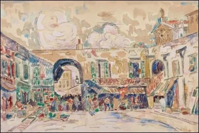 Qui a peint "Le marché à Nice" ?