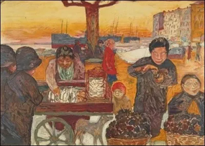 Qui a représenté "Le marché aux poissons" ?