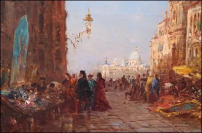 Et enfin, qui a peint "Le marché des antiquités à Venise" ?