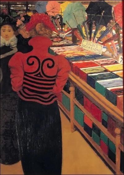 Ce tableau représente "Le bon marché", rendez-le à son peintre :