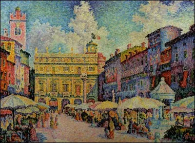 Qui a peint "Le march&eacute; &agrave; Verone" ?