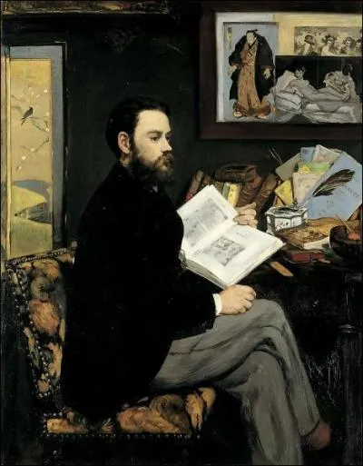Quel crivain admirait les oeuvres de Manet ?