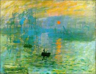 Qui a peint ce tableau, 'Impression Soleil Levant' ?