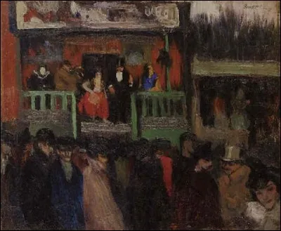 Qui a peint "Baraque de foire" ?