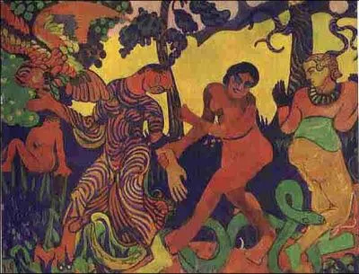 Quel peintre a fortement inspir Derain ?