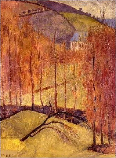 Qui a représenté "La colline aux peupliers" ?