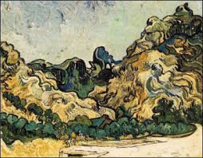 Qui est le peintre de "La colline à Saint-Rémy" ?
