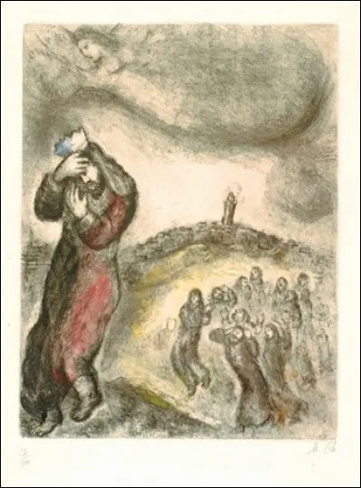 Qui a peint "David montant la colline des oliviers" ?