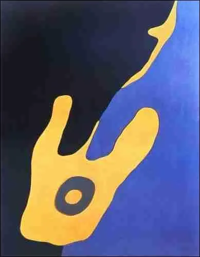 Cette toile est une oeuvre de Jean Arp.
