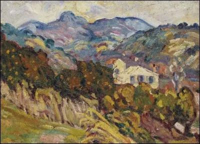 Qui a peint "Le mas dans la colline" ?