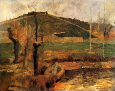 Sa toile s'intitule "Vue de la colline" :