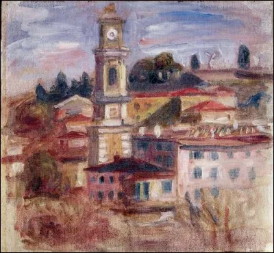 Qui a peint "Vue des toits du vieux Nice" ?