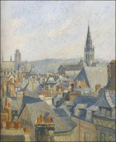 Qui a peint "Les toits de Rouen" ?