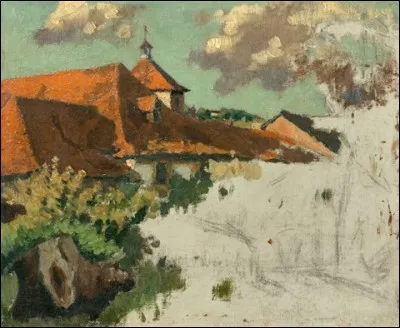 Qui a peint "Les toits au Grand Lemps" ?