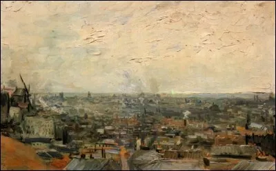Qui a peint cette vue des toits depuis Montmartre ?