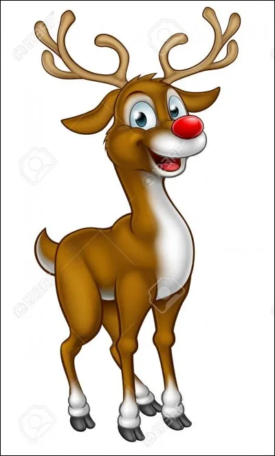 9e renne du Père Noël, comment s'appelle le petit renne au nez rouge ?
