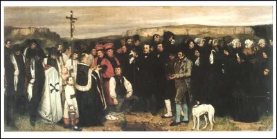 "Un enterrement à Ornans" est un tableau signé Gustave Courbet.