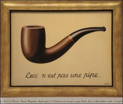 "La Trahison des images" est un tableau signé René Magritte.