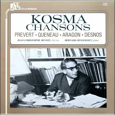 Jacques Prévert a écrit les paroles et Kosma la musique, quel était le prénom de ce dernier ?