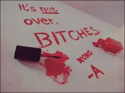 Qui a reçu le premier message de -A ?