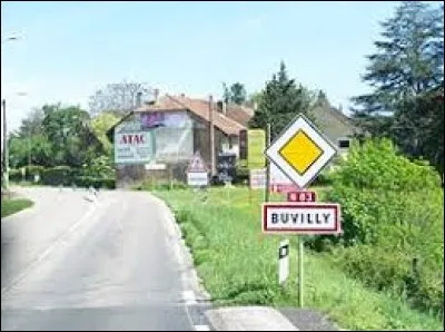 Nous sommes à l'entrée de Buvilly, village Jurassien situé dans l'ancienne région ...