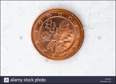 Ce rameau de ch&ecirc;ne illustre des pi&egrave;ces de 1, 2 et 5 centimes. D'o&ugrave; vient l'arbre ?