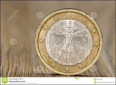 Qui est l'auteur du dessin dont s'inspire la pi&egrave;ce d'1 euro italienne ?