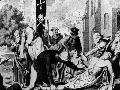 Lors d'une trêve de la guerre de Cent Ans, une étrange maladie touche l'Europe. Venant problablement d'Asie centrale, elle touche Constantinople en 1347, et la maladie se répand très rapidement. En 1348, elle touche beaucoup de pays européens et ravage un tiers de la population du continent. Quelle est cette maladie ?