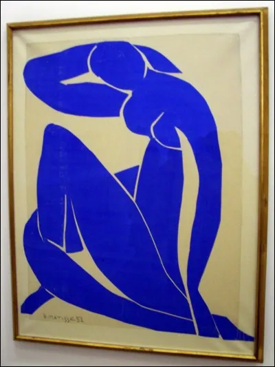 "Nu bleu II" est un collage signé Pablo Picasso.
