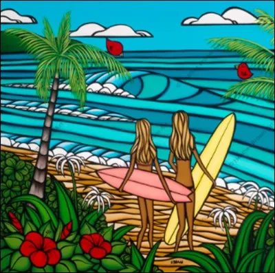 Quelle station balnéaire du département des Landes est particulièrement réputée pour ses spots de surf, et qui doit son nom à son lac marin ?