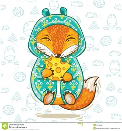 Il tenait dans son bec un fromage !